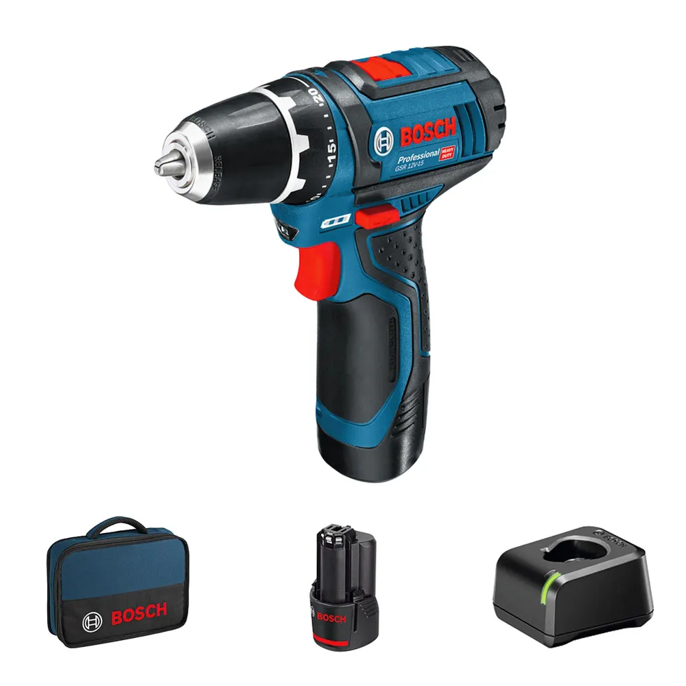 Bosch GSR 12V-15 Batteridriven borrskruvdragare 12V 2Ah