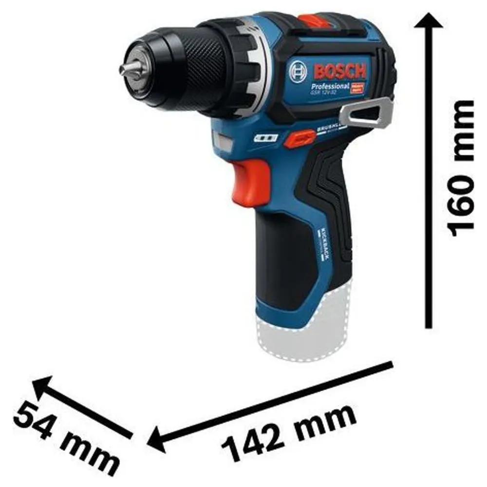 Bosch GSR 12V-32 PRO 12V Batteridriven borrskruvdragare