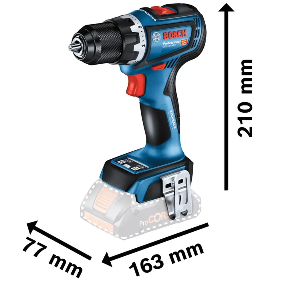 Bosch GSR 18V-90 C Batteridriven borrskruvdragare