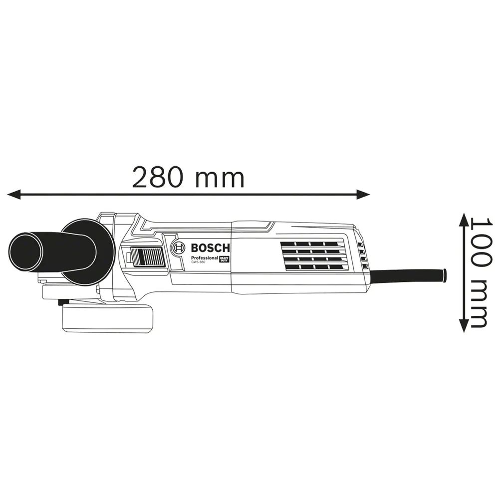 Bosch GWS 880 PRO 880W vinkelslip