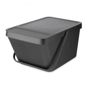 Brabantia Avfallskärl SORT & GO 20 l, stapelbar, grå