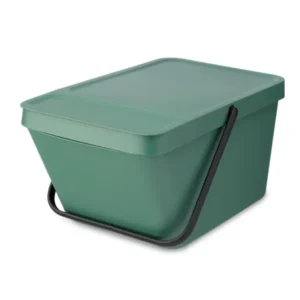 Brabantia Avfallskärl SORT & GO 20 l, stapelbar, mörkgrön