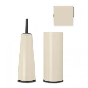 Brabantia Badrumstillbehörsset RENEW 3 st, mjuk beige