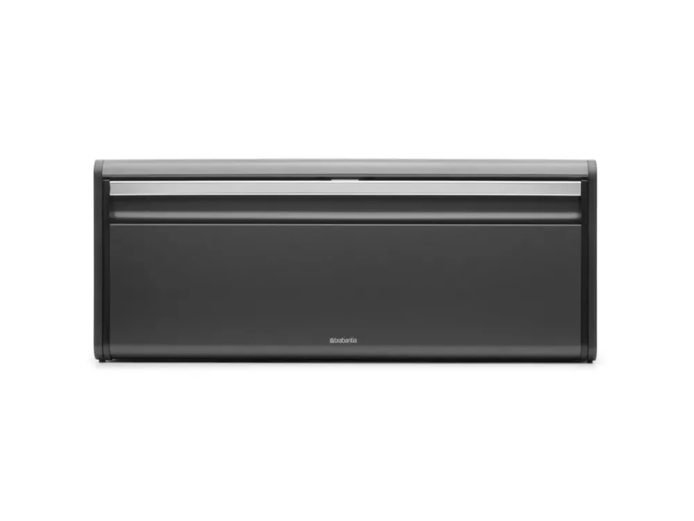 Brabantia Brödlåda FALL FRONT 18 l, mörk grå, stål