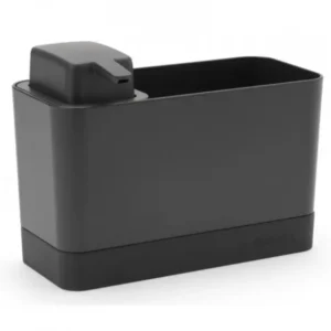 Brabantia Diskförvaring med dispenser för flytande tvål, grå