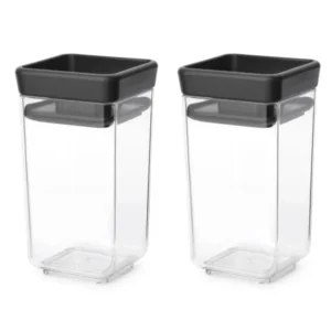 Brabantia Matförvaring TASTY PLUS 150 ml, set i 2 delar, mörkgrå