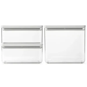 Brabantia Matförvaring TASTY PLUS, set i 3 delar, ljusgrå