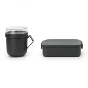 Brabantia Matlåda och lunchburk i set MAKE & TAKE mörkgrå
