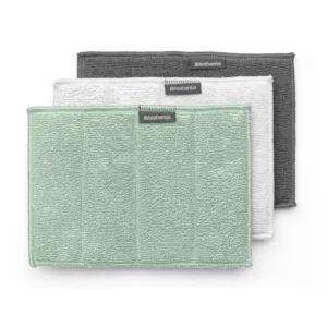 Brabantia Mikrofiberduk/svamp, set i 3 delar, grön