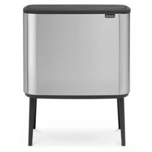 Brabantia Soptunna med trycklock BO 11 + 23 l, matt stål