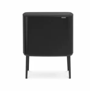 Brabantia Soptunna med trycklock BO 3 x 11 l, matt svart