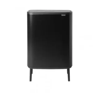 Brabantia Soptunna med trycklock BO HI 60 l, svart