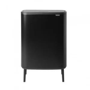 Brabantia Soptunna med trycklock BO HI 2 x 30 l, svart