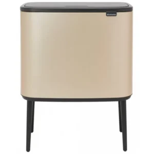 Brabantia Soptunna med trycklock TOUCH BIN 3 x 11 l, champagne