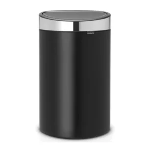 Brabantia Soptunna med trycklock TOUCH BIN NY 40 l, matt svart med matt lock