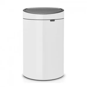 Brabantia Soptunna med trycklock TOUCH BIN NY 40 l, vit