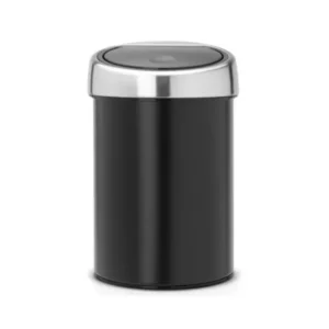 Brabantia Soptunna med trycklock TOUCH BIN 3 l, svart