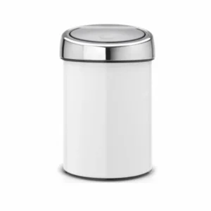Brabantia Soptunna med trycklock TOUCH BIN 3 l, vit