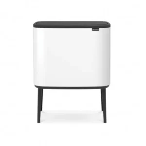 Brabantia Soptunna med trycklock BO 36 l, vit