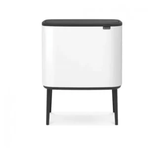 Brabantia Soptunna med trycklock BO 11 + 23 l, vit