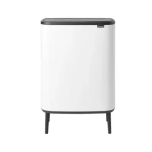 Brabantia Soptunna med trycklock BO 60 l, vit