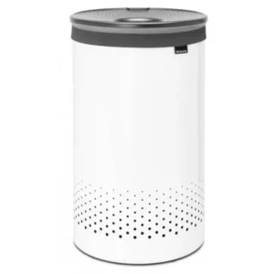 Brabantia Tvätthink 60 l, med plastlock, vit
