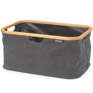Brabantia Tvättkorg 40 l, pepparsvart, tyg