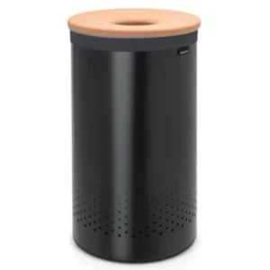 Brabantia Tvätttunna 60 l, med korklock, svart