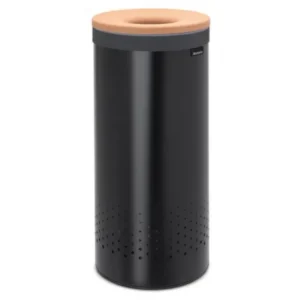 Brabantia Tvätt-tunna 35 l, med korklock, svart