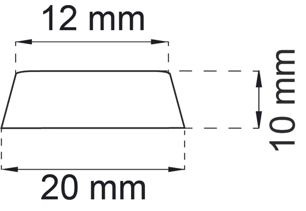 BUFFERT VIT D20X10MM 5ST