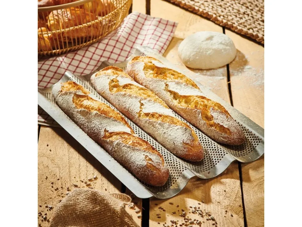 de Buyer Baguettbricka 40 cm, set i 3 delar