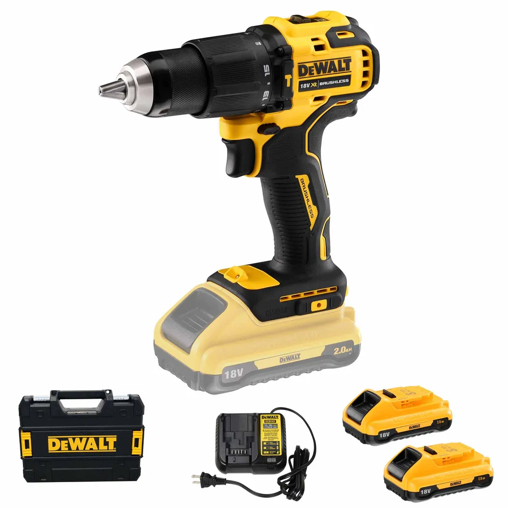 Dewalt DCD709D2T-QW 18V 2Ah borrmaskin