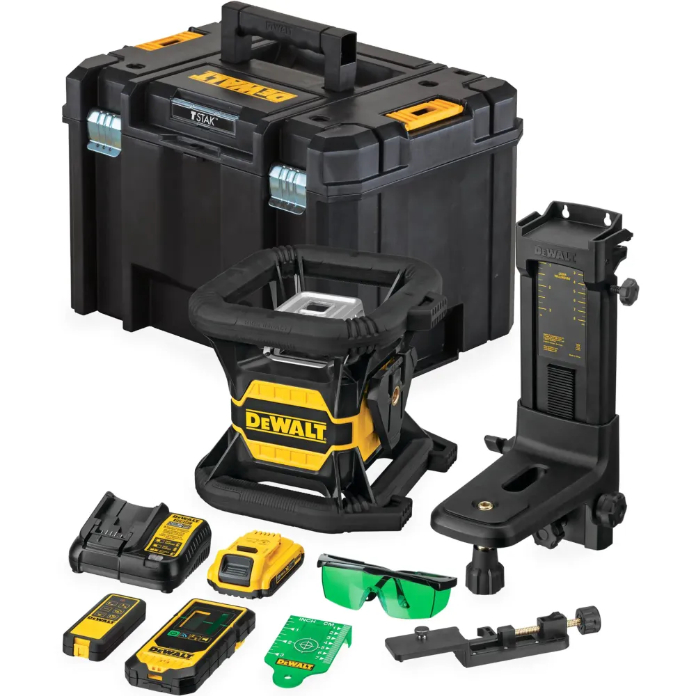 Dewalt DCE080D1GS-QW 18V 2Ah Grön roterande laser