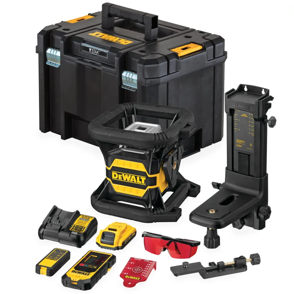 Dewalt DCE080D1RS-QW 18V 2Ah röd rotationslaser