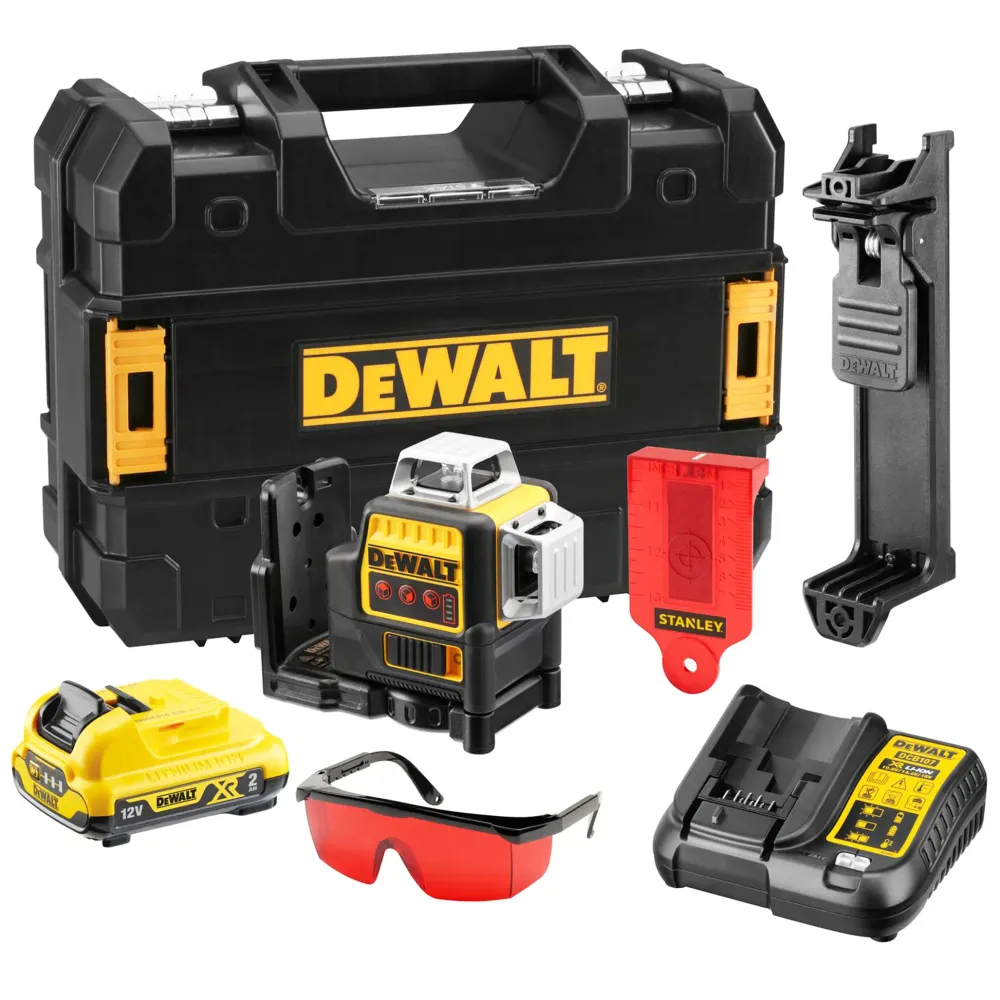 Dewalt DCE089D1R-QW 12V 2Ah röd laserspårare med flera linjer