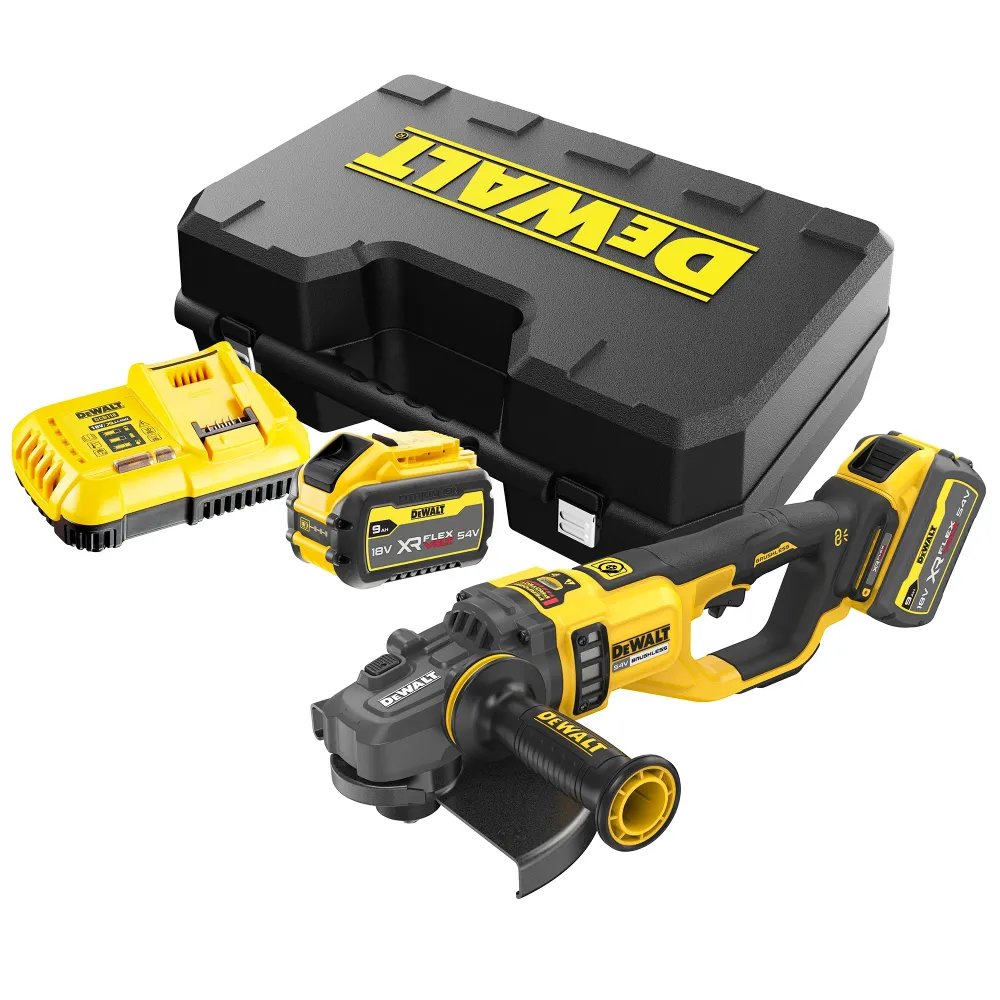Dewalt DCG460X2-QW 54V 9Ah vinkelslip