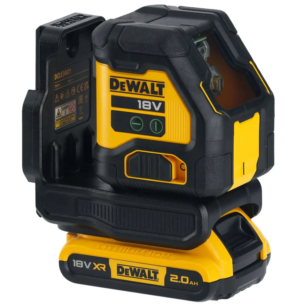 Dewalt DCLE34021D1-QW 12V 2Ah grön korslaser