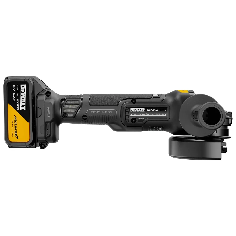 Dewalt McLaren DCG45MP2T-QW 18V 5Ah vinkelslip