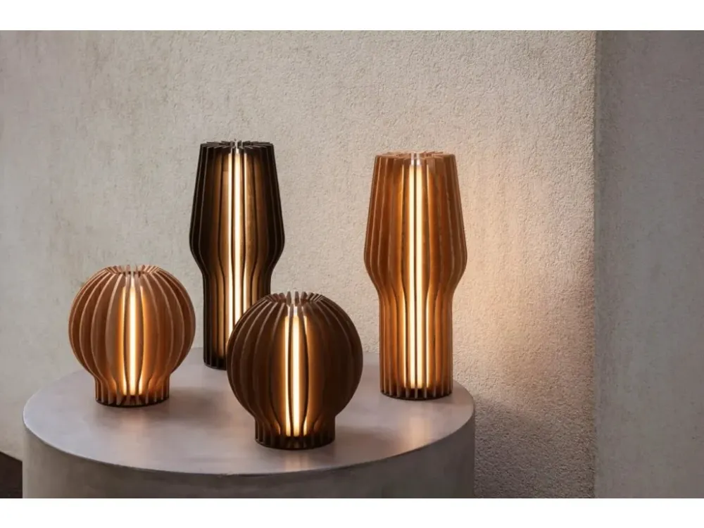 Eva Solo Bordslampa RADIANT 15 cm, LED, ljusbrun, trä