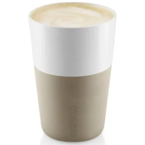 Eva Solo Caffe latte-mugg, set i 2, 360 ml, pärlbeige