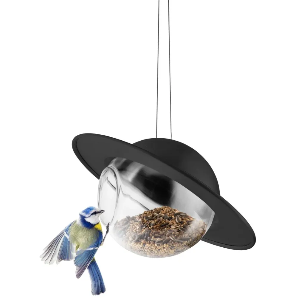 Eva Solo Fågelmatare SATURN 24 cm, svart, rostfritt stål