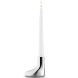 Eva Solo Hållare för middagsljus MELLOW 8 cm, silver, rostfritt stål