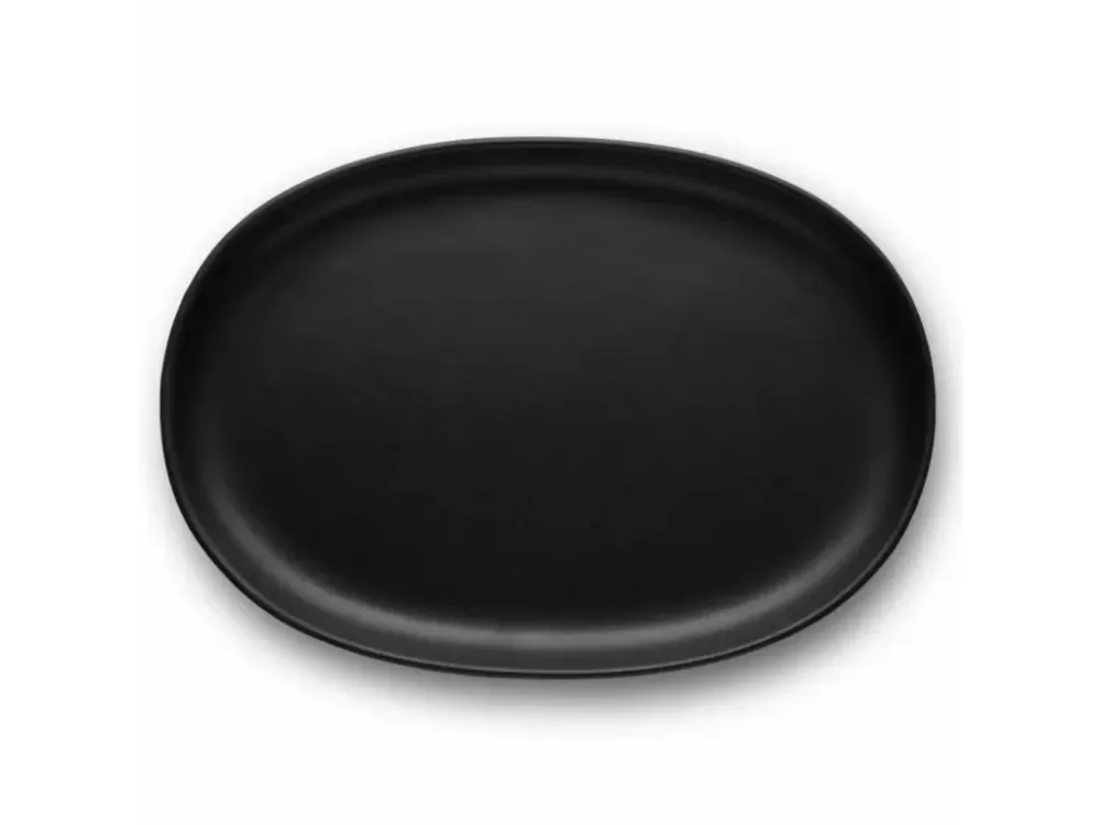 Eva Solo Middagstallrik NORDIC KITCHEN 26 cm, oval, svart, stengods