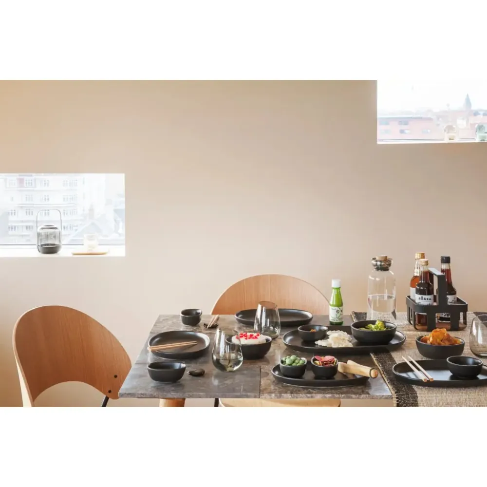 Eva Solo Middagstallrik NORDIC KITCHEN 26 cm, oval, svart, stengods