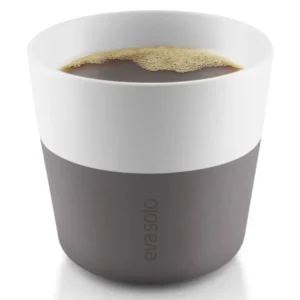 Eva Solo Mugg 230 ml, set i 2 delar, med silikonöverdrag, grå