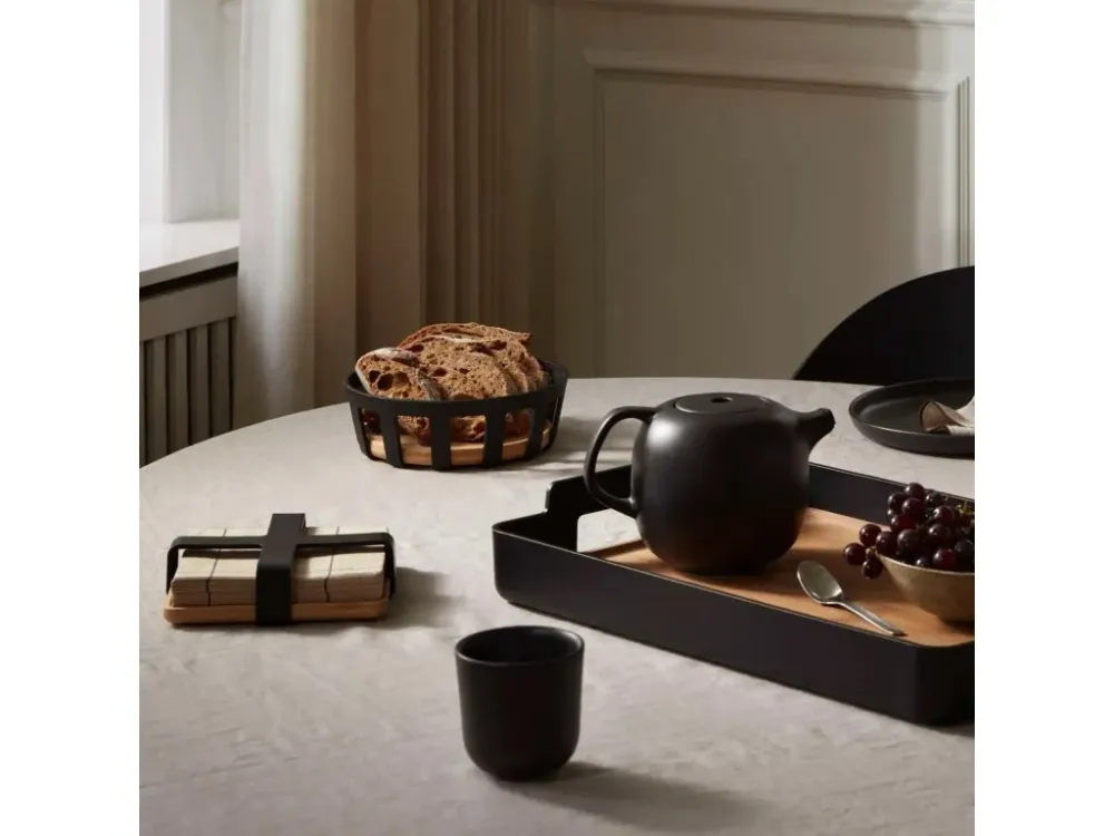 Eva Solo Servetthållare NORDIC KITCHEN 19 x 5 cm, svart, plast/bambu