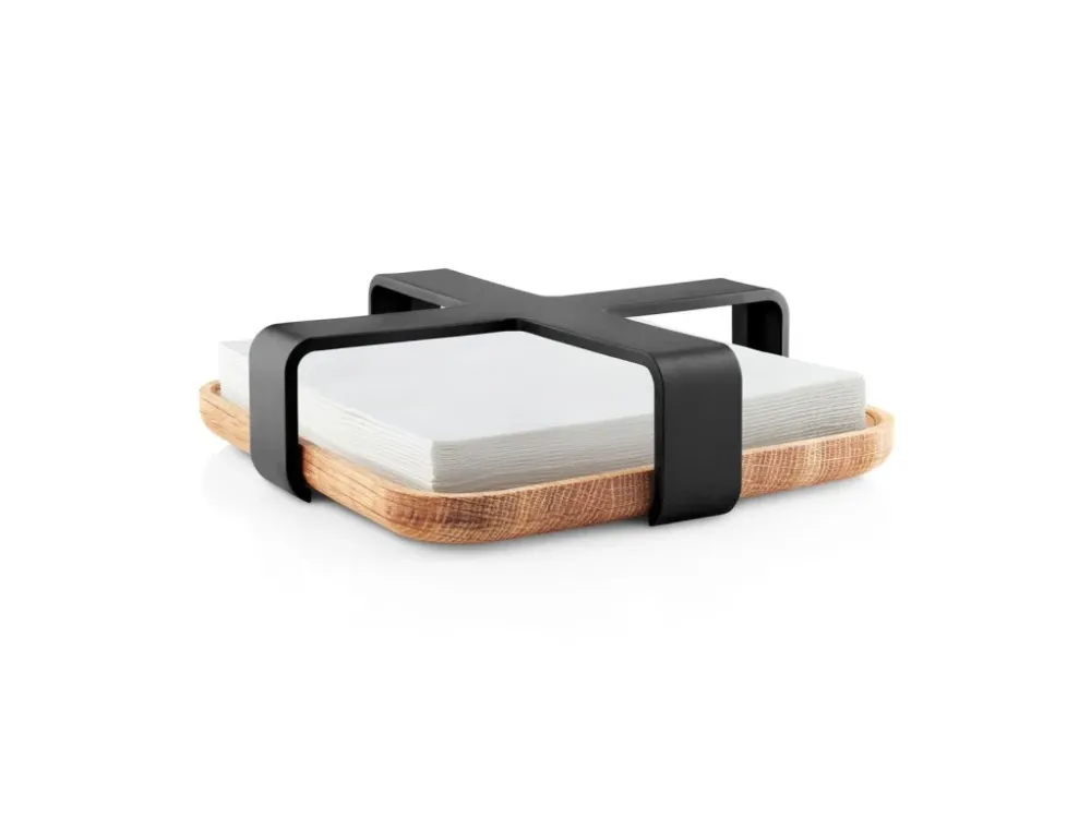 Eva Solo Servetthållare NORDIC KITCHEN 19 x 5 cm, svart, plast/bambu