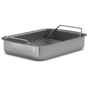 Eva Solo Stekplåt PROFESSIONAL 26 x 19 cm, med galler, grå, aluminium