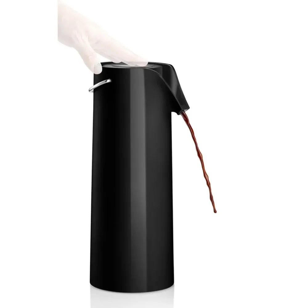 Eva Solo Termokanna 1,8 l, med vakuumpump, svart