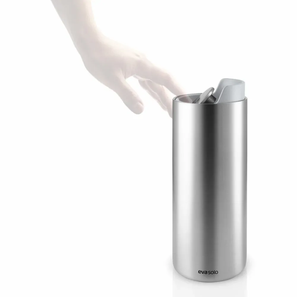 Eva Solo Termosmugg URBAN TO GO 350 ml, marmorerad grått lock, rostfritt stål